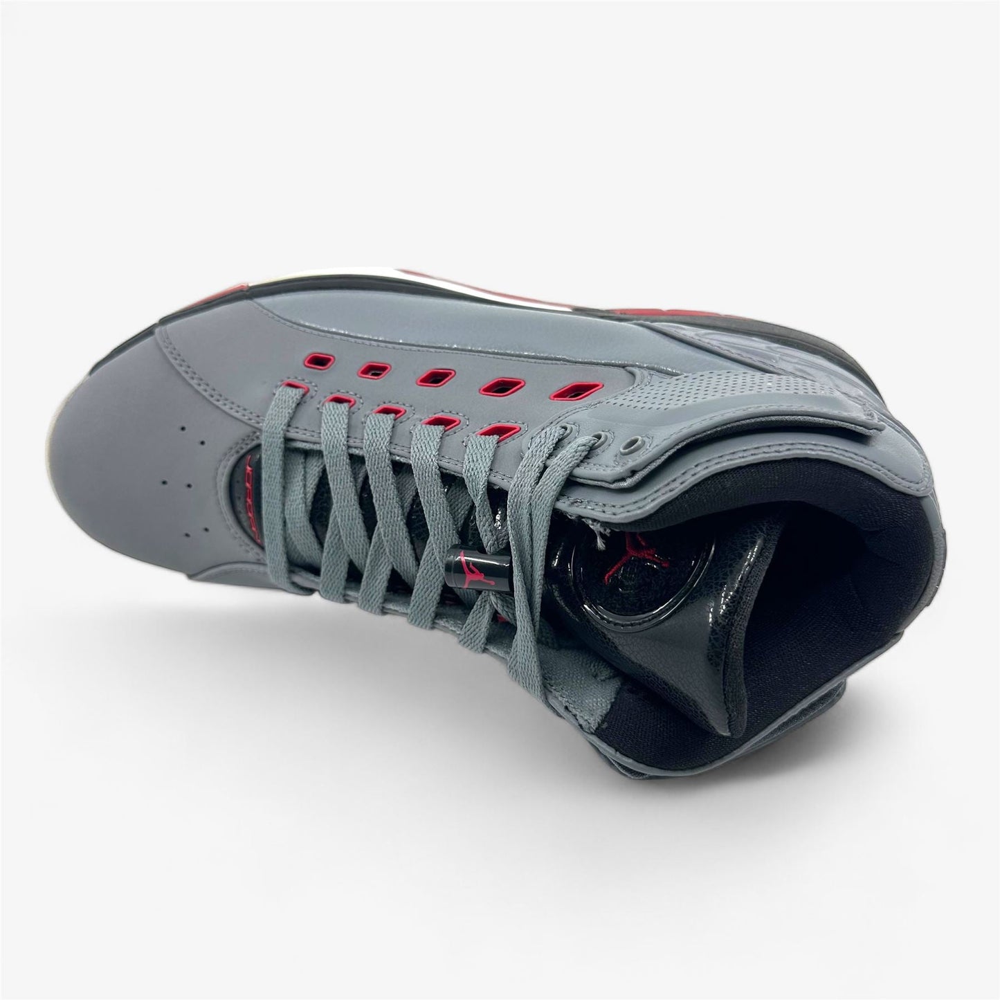 Jordan Ol' School Cool Grey Gym Red Black White Mens Size 10.5 Athletic Sneaker