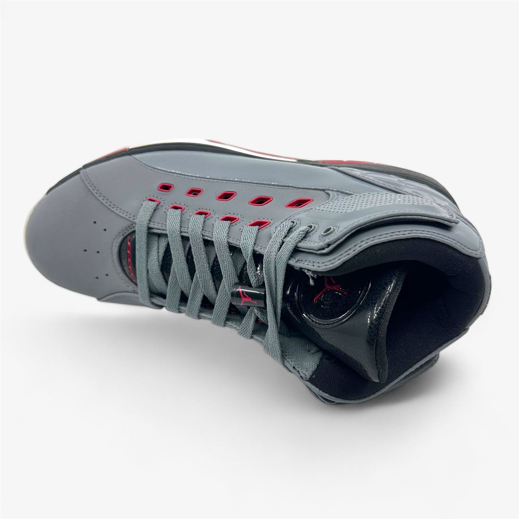 Jordan Ol' School Cool Grey Gym Red Black White Mens Size 10.5 Athletic Sneaker