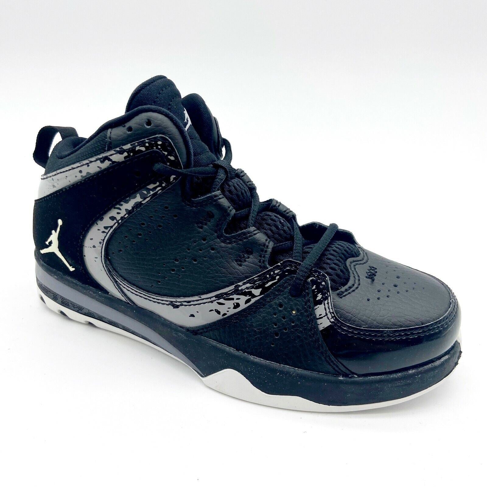 Jordan Phase 23 2 (PS) Black White Cement Grey Kids Basketball Shoes 602674 010