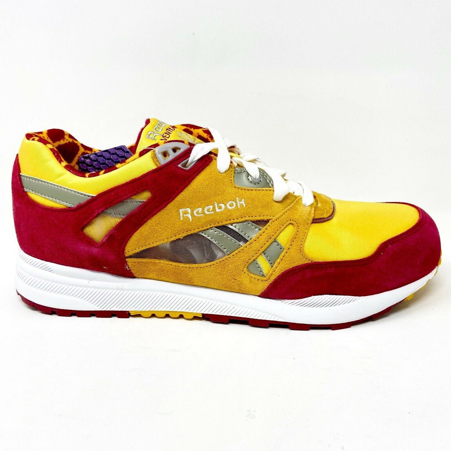 Reebok Ventilator Gold Pink White Womens Trainers Sneakers V53319