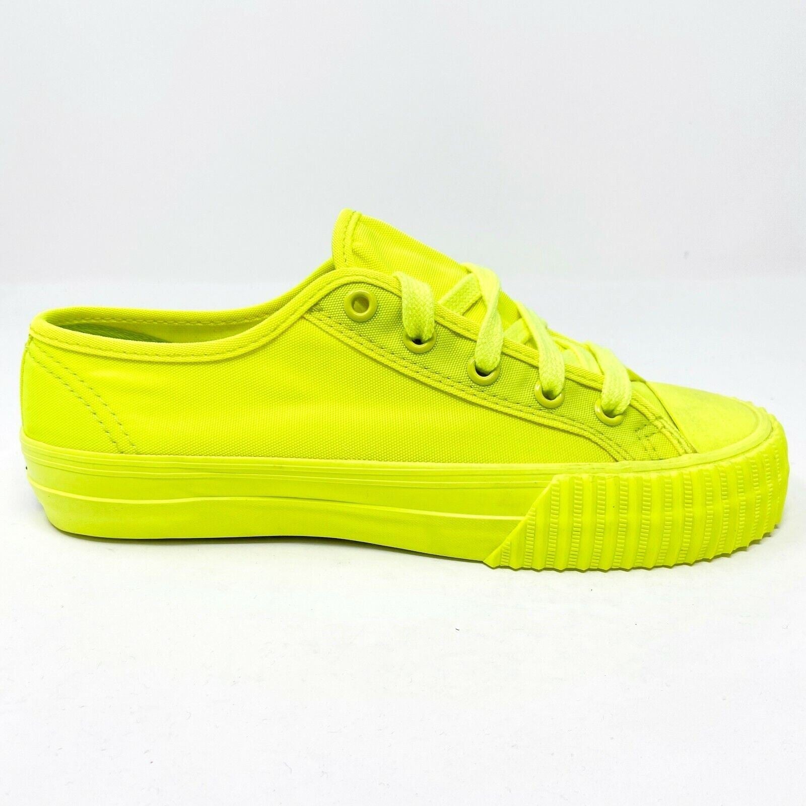 PF Flyer Center Lo Reiss Neon Yellow Womens Retro Casual Sneakers PM13OL1I