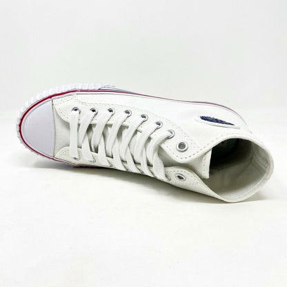PF Flyers Center Hi Reiss White Red Womens Size 5.5 Casual Sneakers PM09CH4K