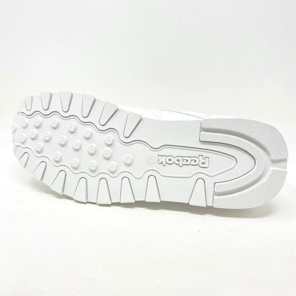 Reebok Classic Leather Triple White Grade School Kids Running Shoes J90139