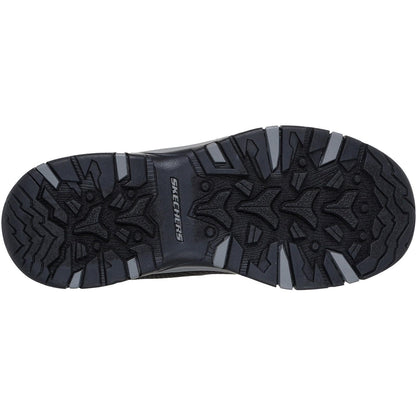 Women's Relaxed Fit Skechers 180005 Waterproof Trego Trail Destination Boots - Black/Charcoal