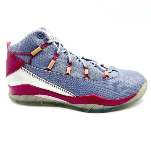 Jordan Prime Flight (GS) Gray Hyper Fuchsia Kids Basketball Sneakers 616593 009
