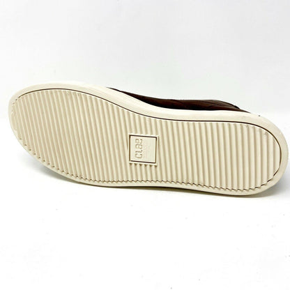 Clae Gregory Mid Chestnut Oiled Leather Mens Premium Casual Sneakers