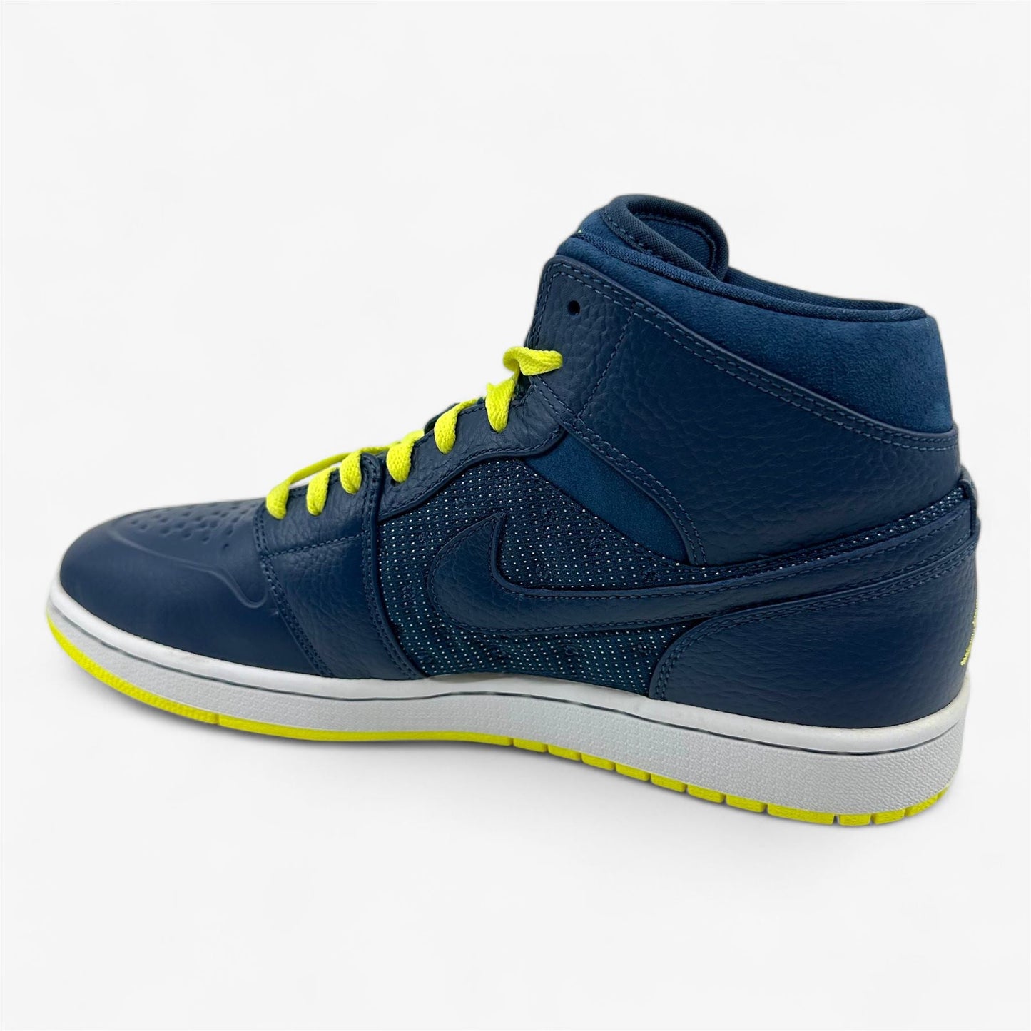 Jordan Air Jordan 1 Retro '97 TXT Squadron Blue Electric Yellow Mens Sneaker