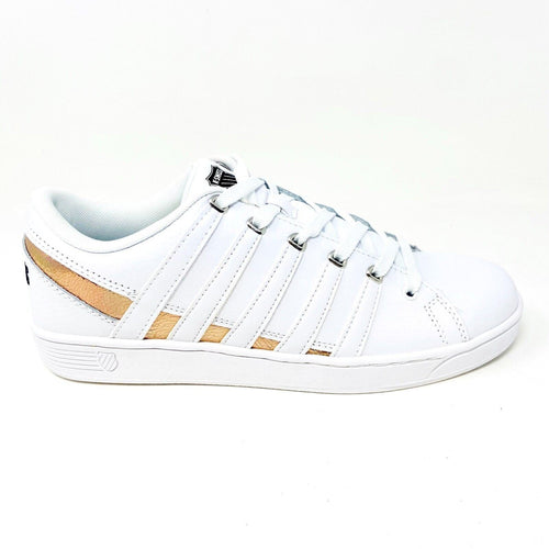 K-Swiss Ramli Court White Cracked Metallic Womens Casual Sneakers 96999 120