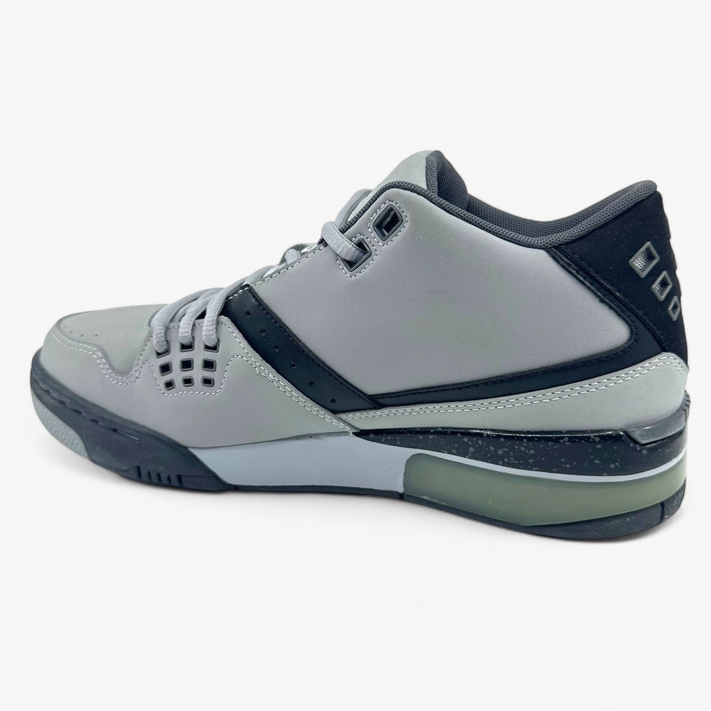 Jordan Flight 23 Wolf Grey Pure Platinum Black Mens Athletic Sneaker