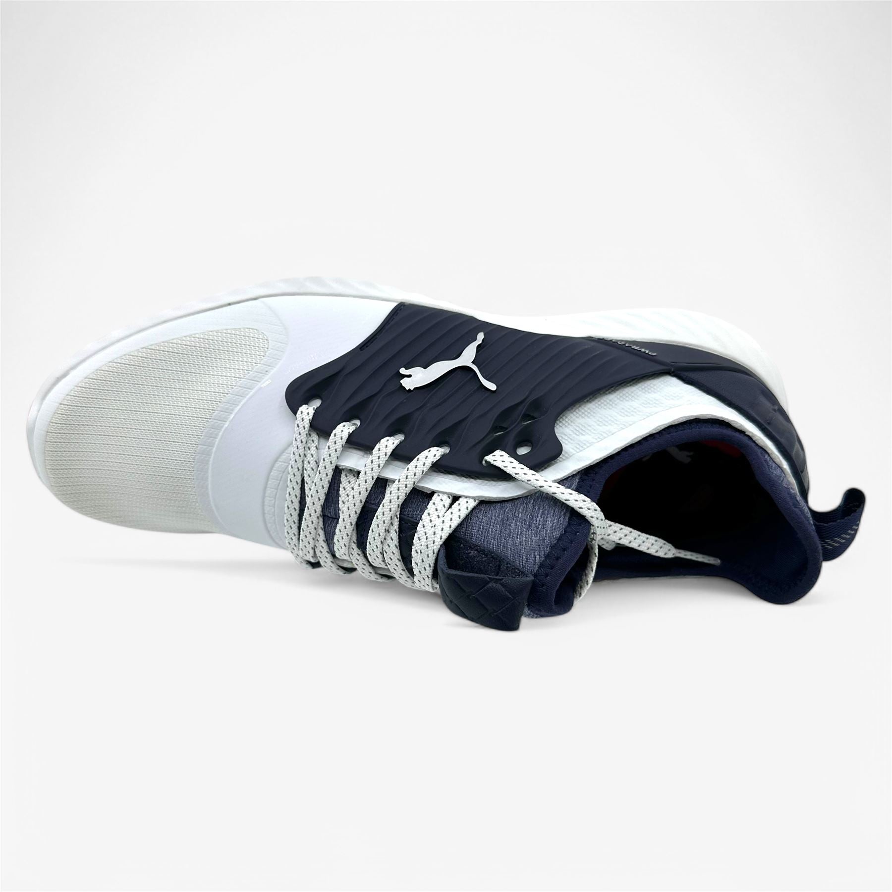 PUMA Ignite Pwradapt Caged White Peacoat Mens Size 9 Waterproof Golf Shoes