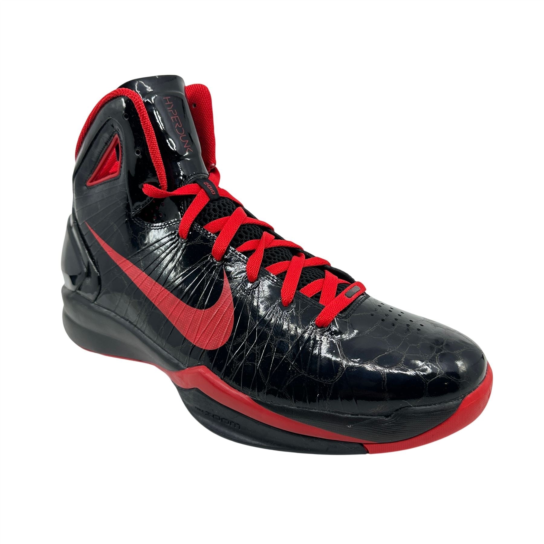 Nike Hyperdunk 2010 Black Sport Red Mens Size 13 Athletic Sneaker