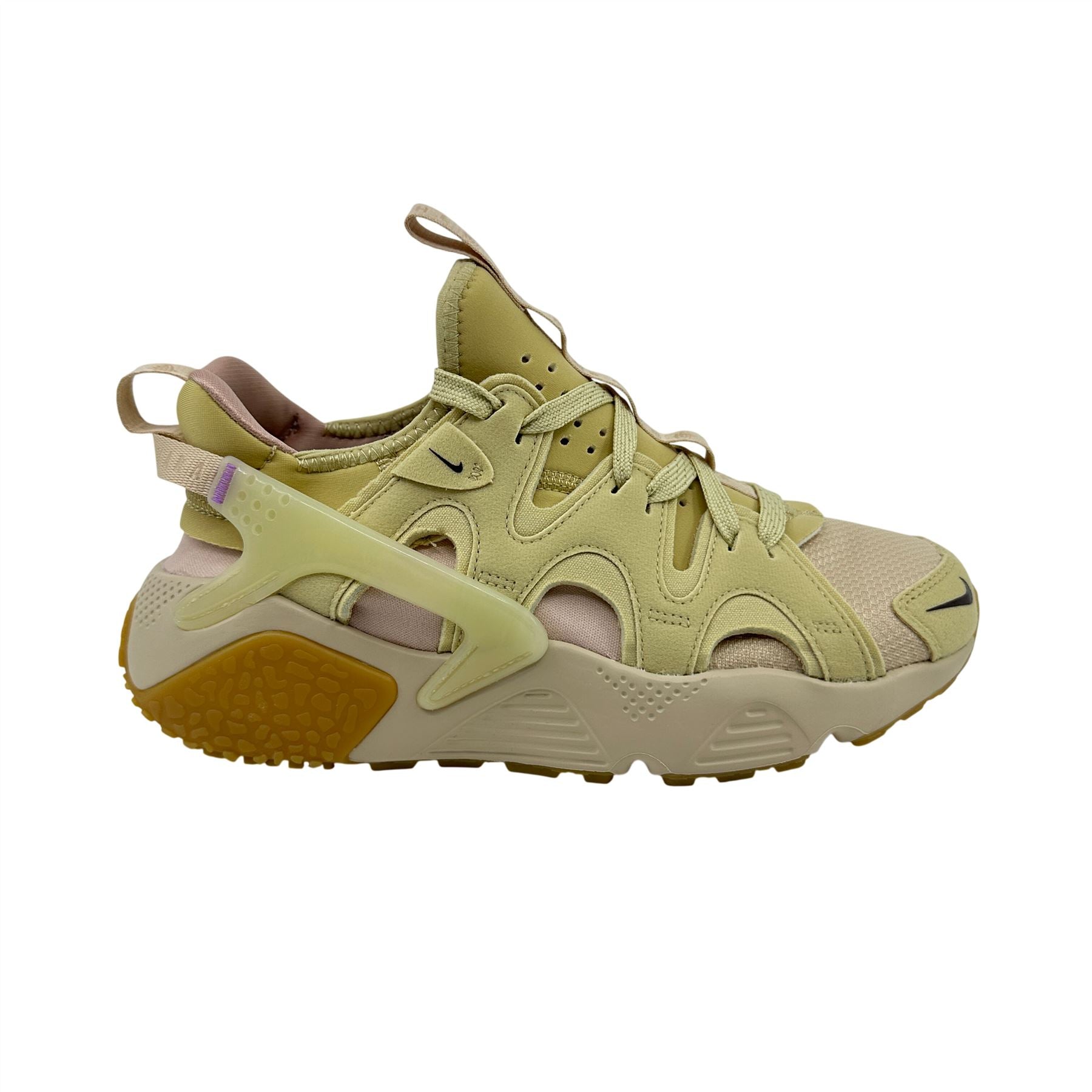 Nike Air Huarache Craft Sanddrift Earth Team Gold Mens Athletic Sneaker