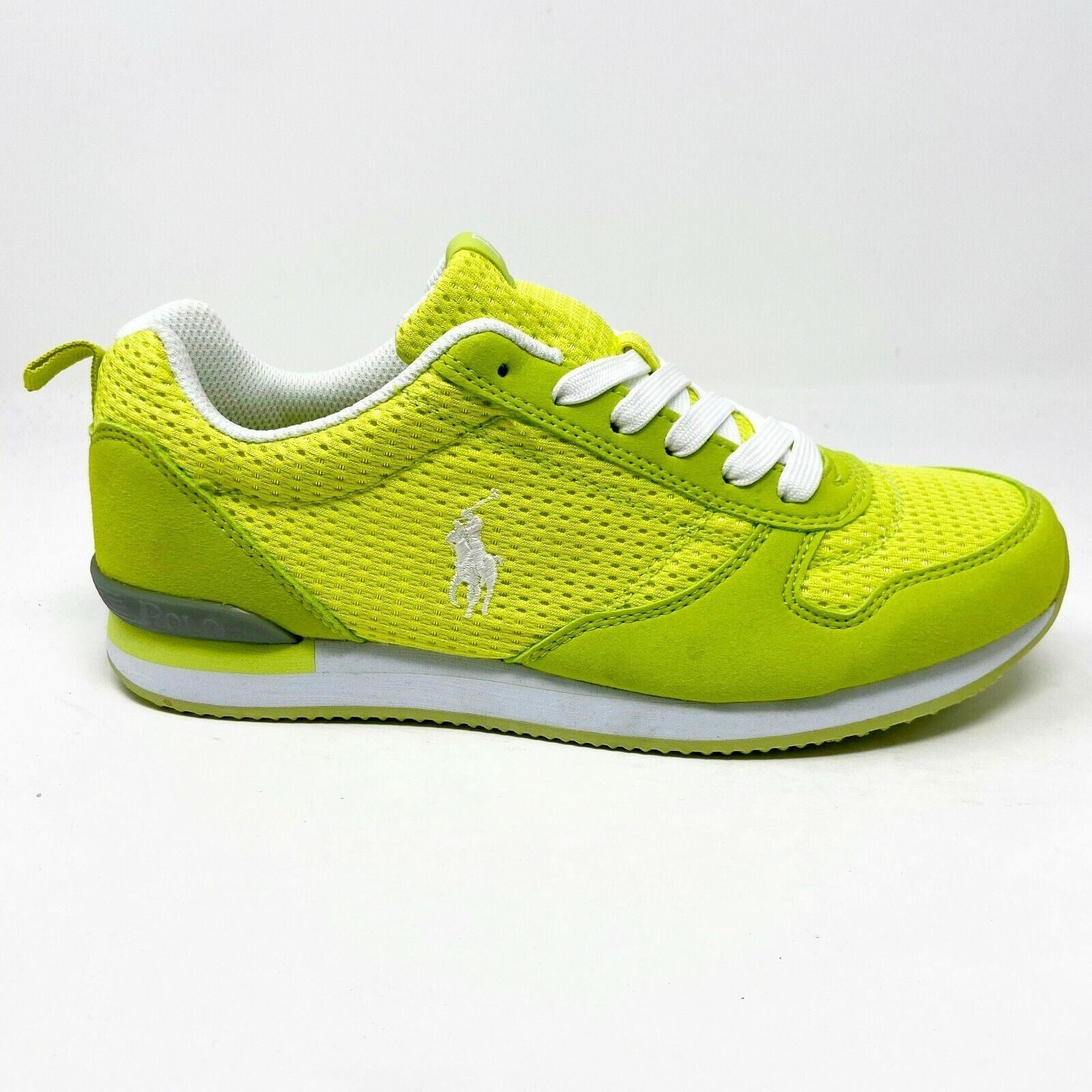 Polo Ralph Lauren Citron Dash Florescent Yellow Kids Casual Sneakers 990102J