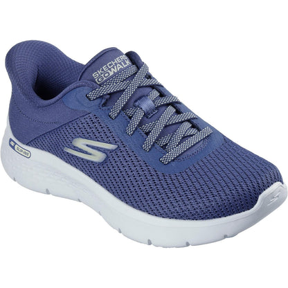 Women's Wide Fit Skechers 125516 Slip-ins Go Walk Flex Carla Trainers
