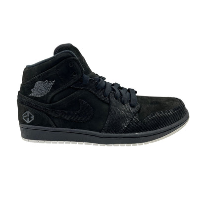 Jordan 1 Mid Black Summit White Mens Athletic Sneaker