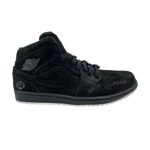 Jordan 1 Mid Black Summit White Mens Athletic Sneaker