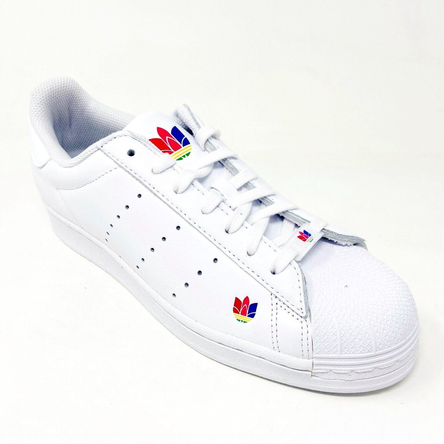 Adidas Originals Superstar Pure Cloud White Mens Inclusivity Sneakers FZ2153