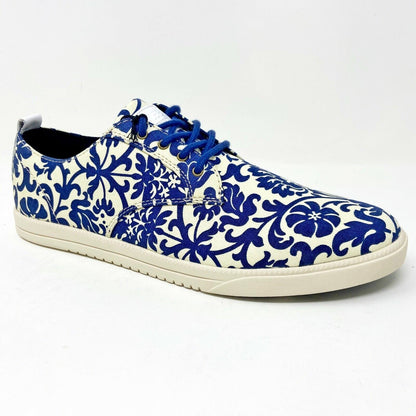 Clae Ellington Textile Midnight Cream Canvas Mens Size 9 Premium Sneakers