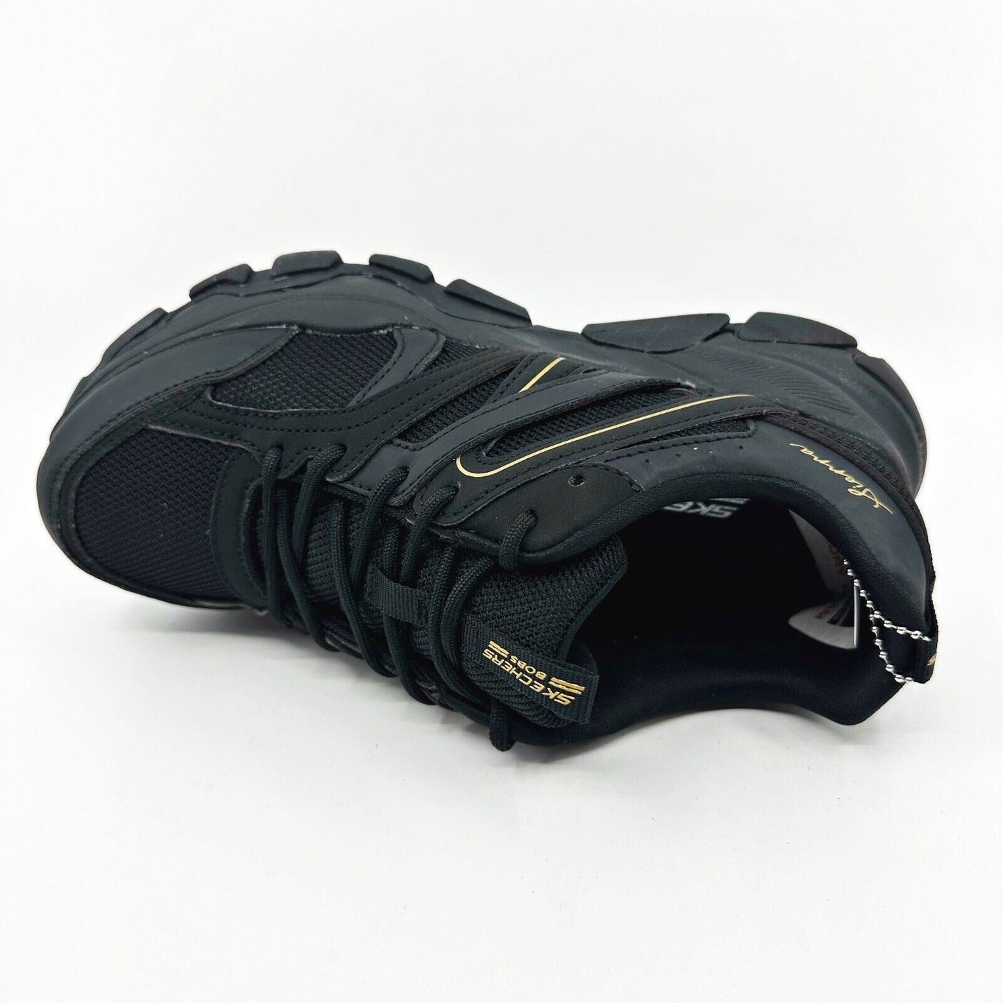 Skechers Sierra Edge & Flow Black Womens Size 7.5 Athletic Sneakers