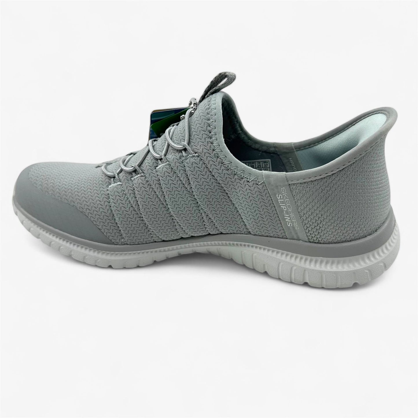 Skechers Virtue Glow Gray Womens Athletic Sneaker