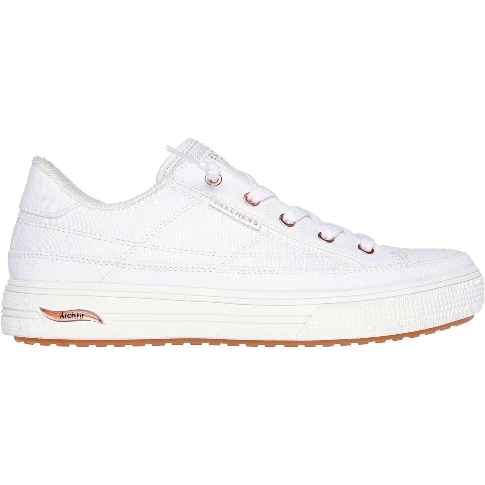 Women's Wide Fit Skechers 177190W Arch Fit Arcade Meet Ya There Shoes