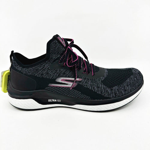 Skechers Go Run Steady Swift Black Hot Pink Womens Size 11 Athletic Sneakers