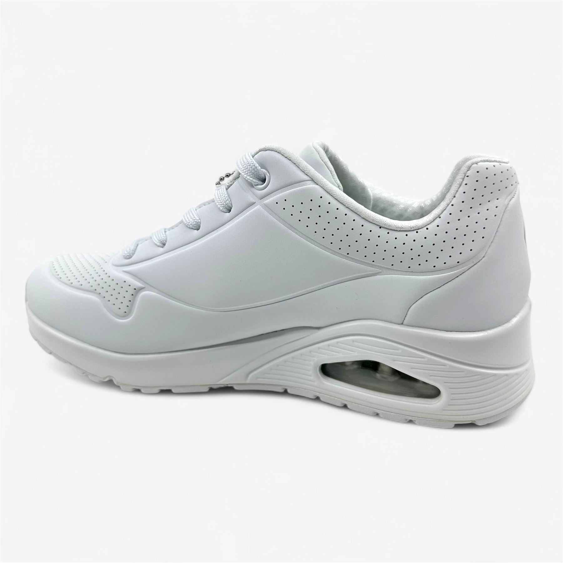 Skechers Uno Stand On Air White Womens Athletic Sneaker
