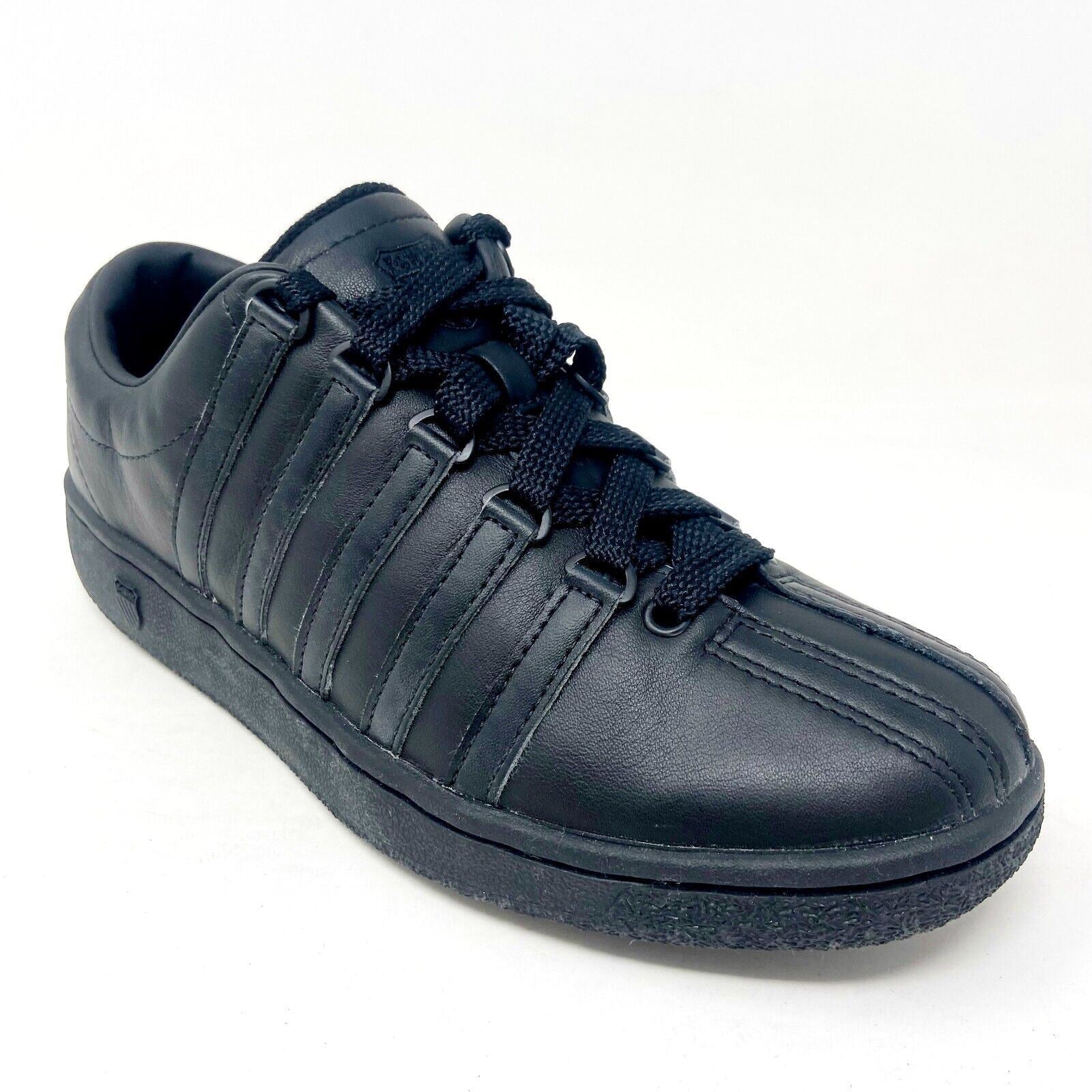 K-Swiss Classic Luxury Edition Triple Black Mens Casual Sneakers 0001002