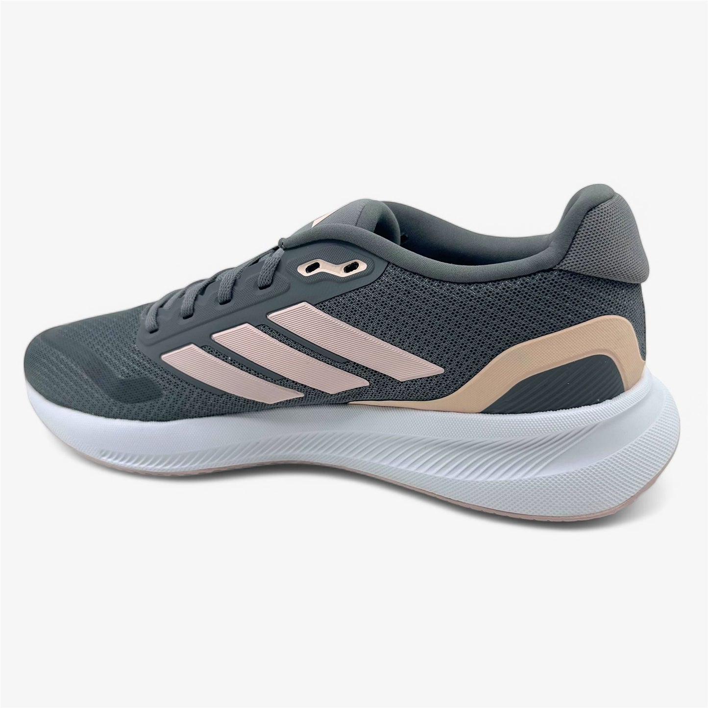 Adidas Runfalcon 5 Grey Sandy Pink White Womens Size 10 Athletic Sneaker