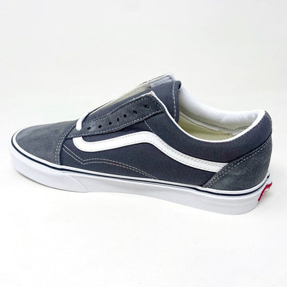 Vans Old Skool Pewter True White Classic Womens Casual Sneakers