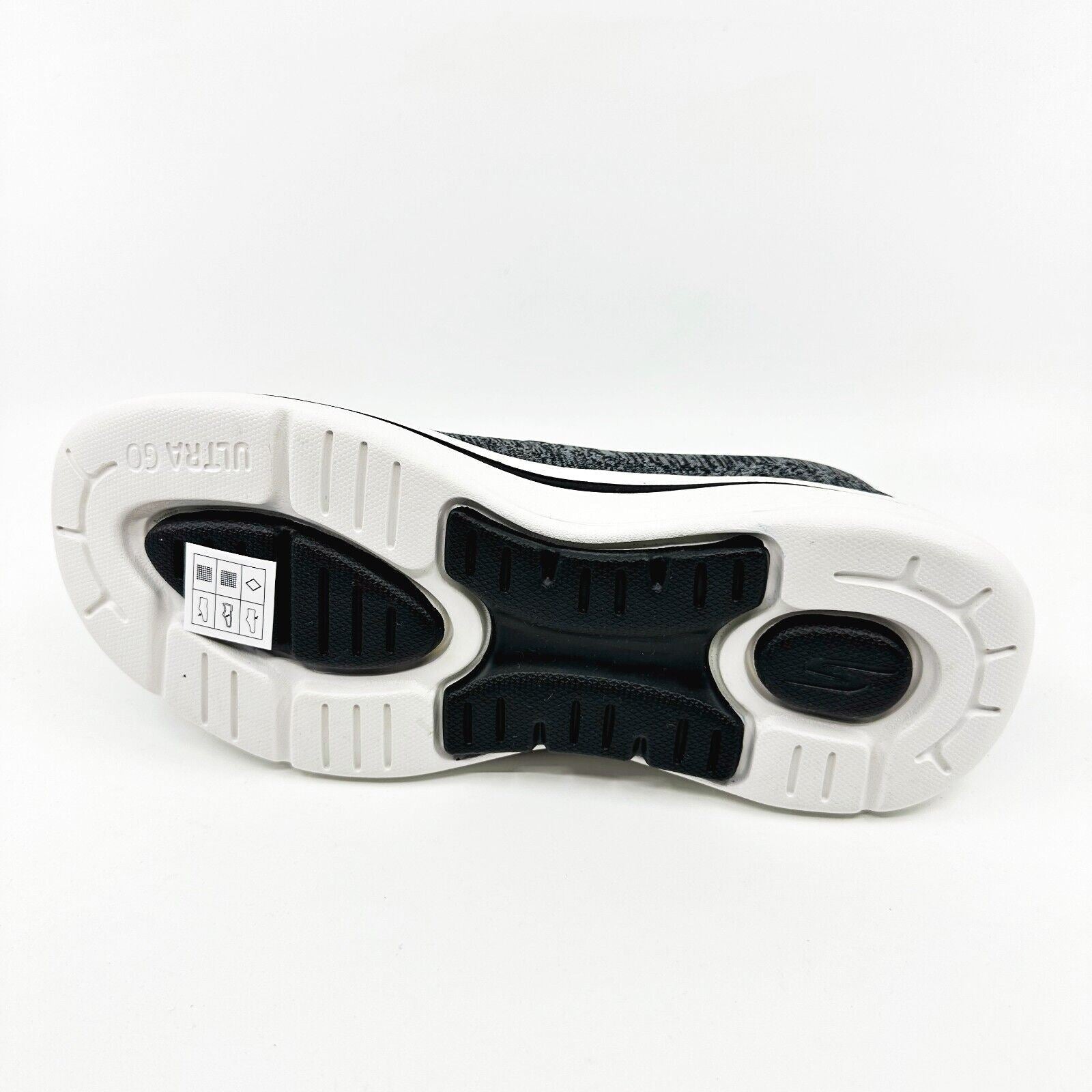 Skechers Go Walk Arch Fit Finley Black White Womens Size 6.5 Slip On Shoes