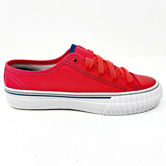 PF Flyers Center Lo Reiss Red White Kids Retro Casual Sneakers PK11OL3O