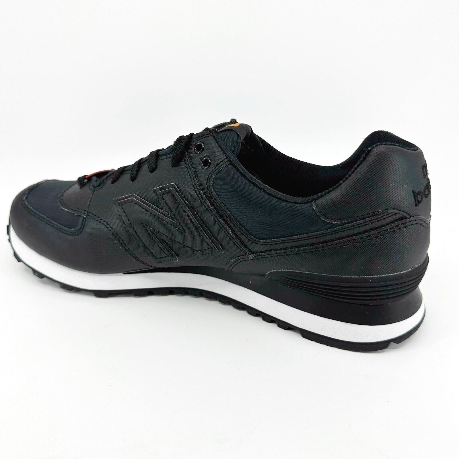 New Balance 574 Classics Flight Jacket Black Orange Mens Sneakers ML574FJB