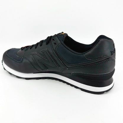 New Balance 574 Classics Flight Jacket Black Orange Mens Sneakers ML574FJB
