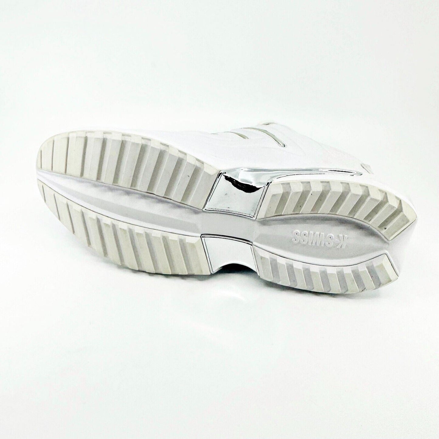 K-Swiss Mens Maxon White Platinum Size 7.5 Retro Casual Sneakers 0697147