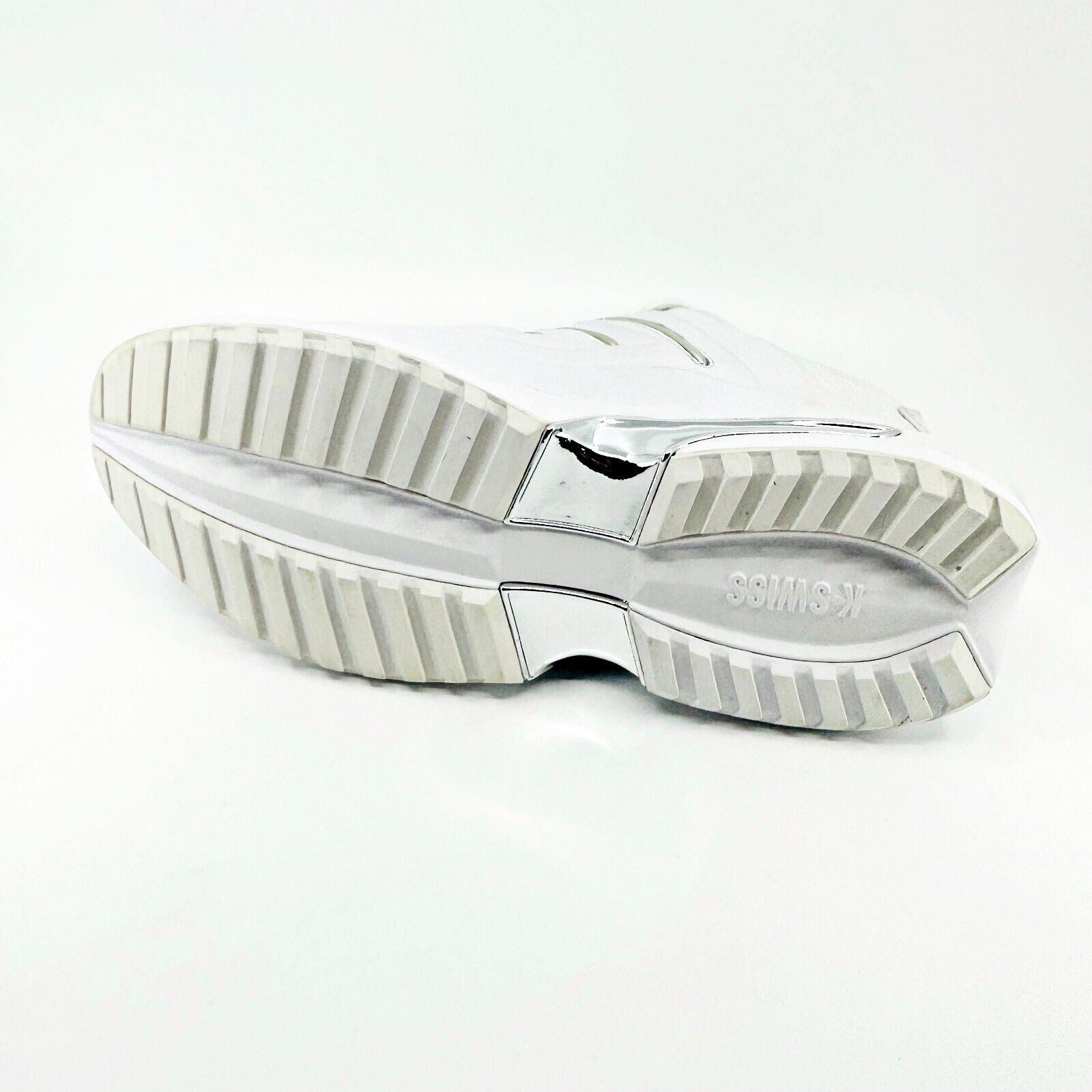 K-Swiss Mens Maxon White Platinum Size 7.5 Retro Casual Sneakers 0697147