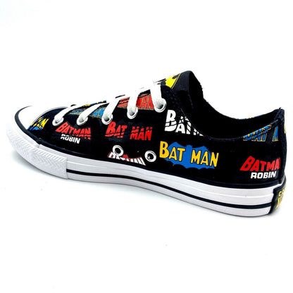 Converse CTAS Ox Black White DC Comics Batman Kids Youth Casual Sneakers 367321F