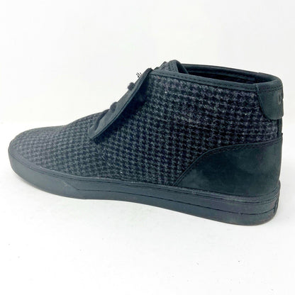 Clae McQueen Black Nubuck Wool Mens Casual Sneakers