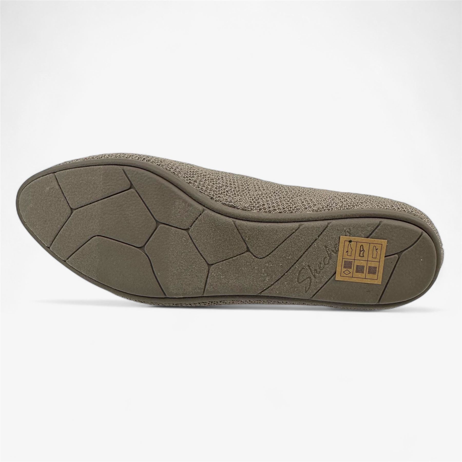 Skechers Cleo 2.0 Join Me Taupe Womens Flat Slip-On