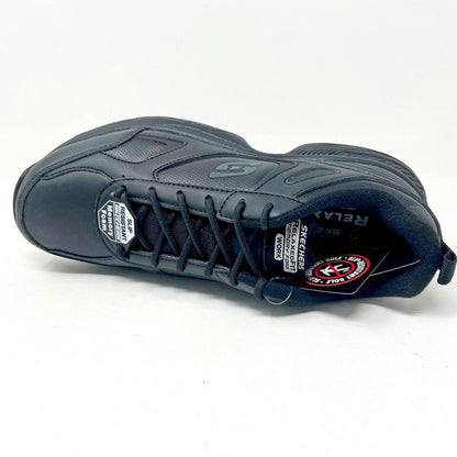 Skechers Slip Resistant Dighton Bricelyn Black Womens Size 9.5 Relaxed Fit