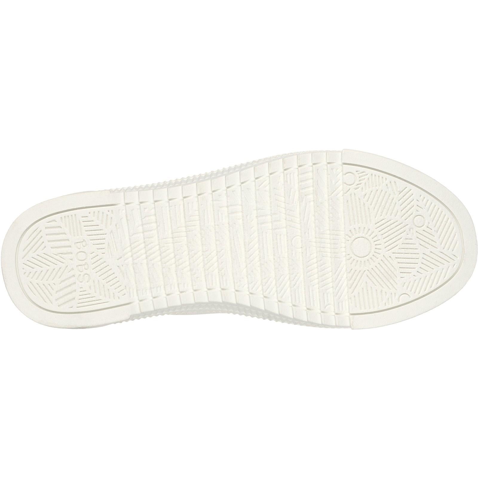Women's Wide Fit Skechers 114640 Bobs Copa Canvas Shoes