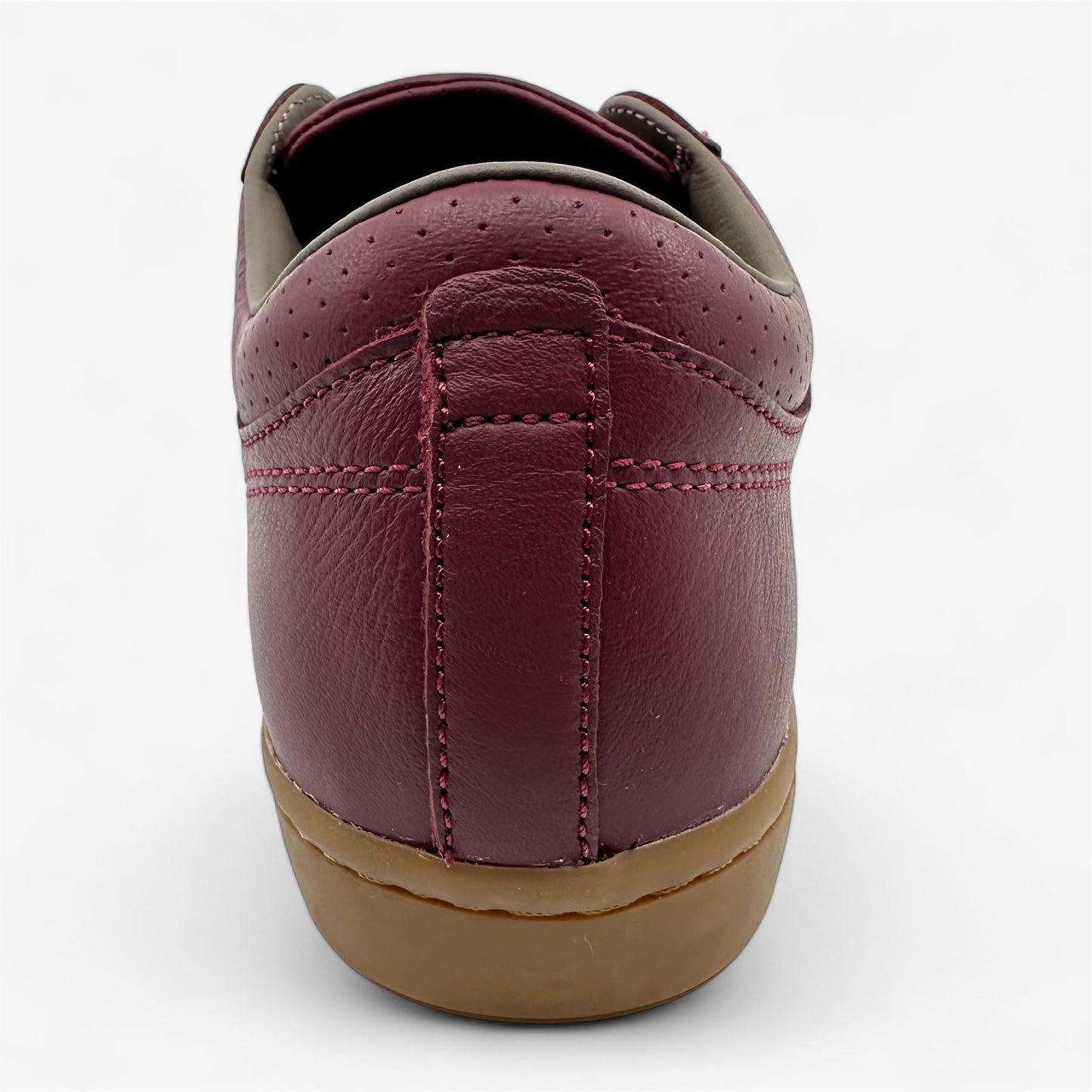 Lacoste Straightset 3 SRM Burgundy Mens Casual Sneaker