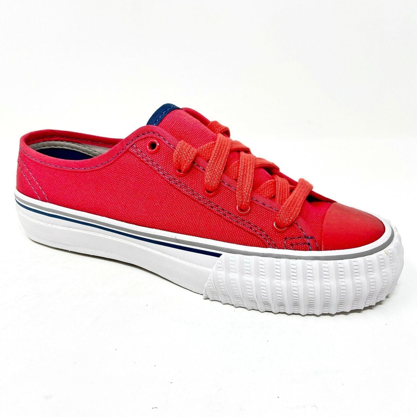 PF Flyers Center Lo Reiss Red White Kids Retro Casual Sneakers PK11OL3O