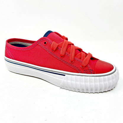 PF Flyers Center Lo Reiss Red White Kids Retro Casual Sneakers PK11OL3O