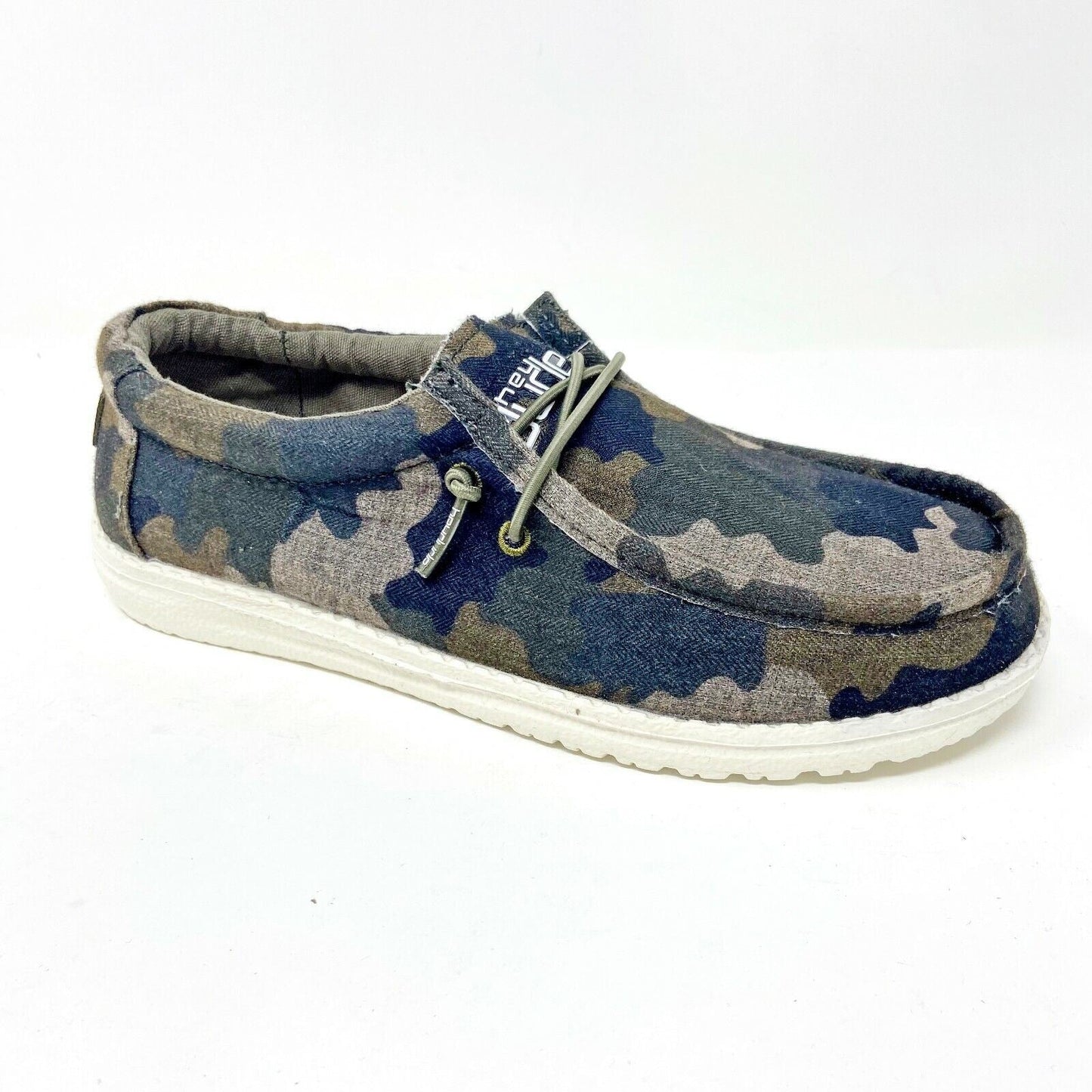 Hey Dude Wendy Camo Kids Slip On Comfort Shoes