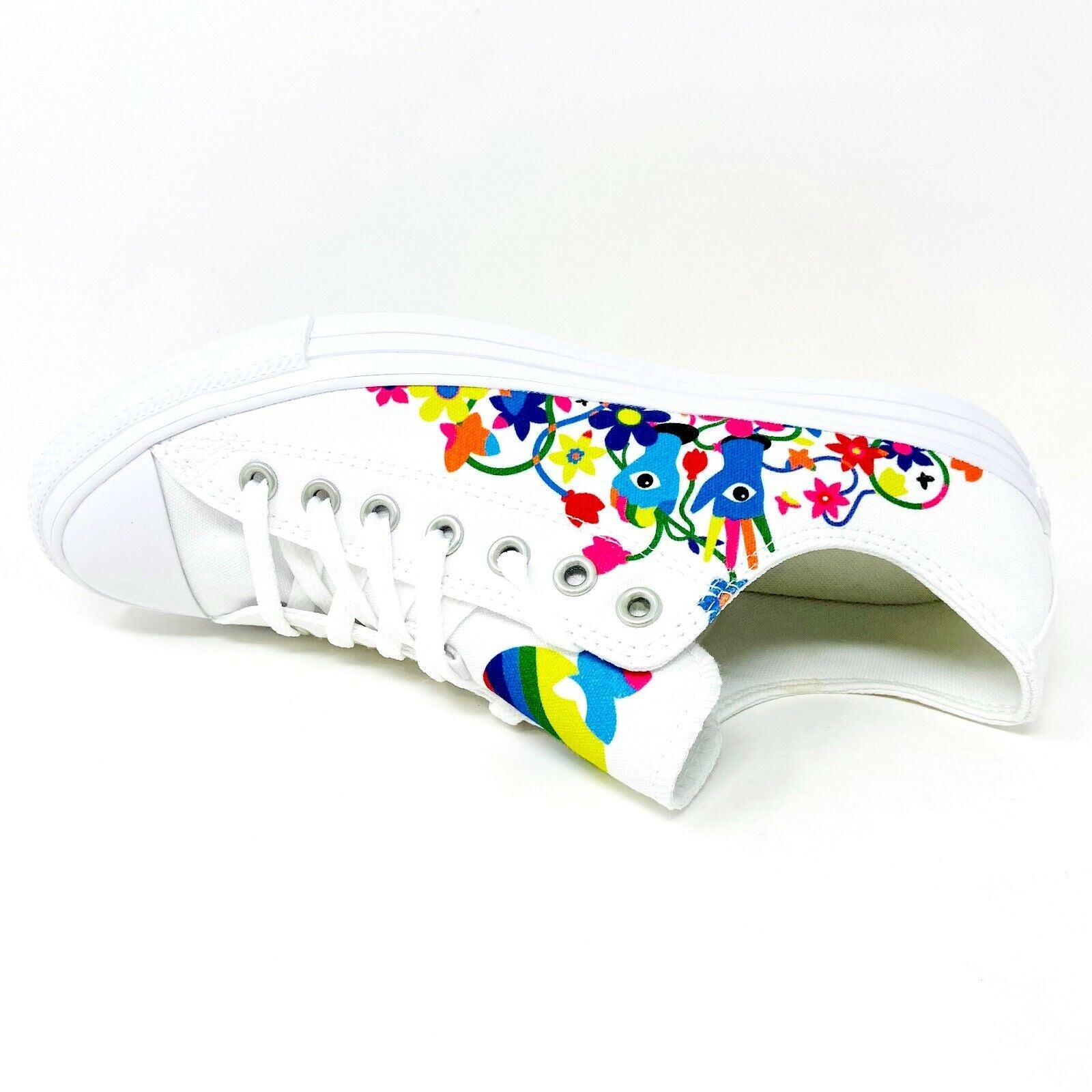 Converse Chuck Taylor All Star Ox White Rainbow LGBTQ Pride Mens Shoes 170823C