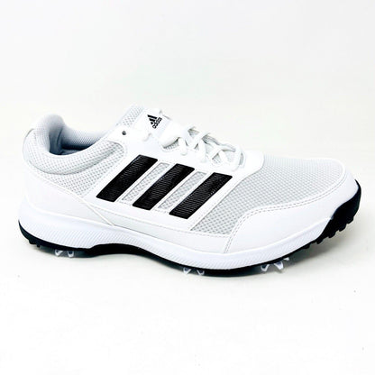 Adidas Tech Response 2.0 Cloud White Black Mens Wide Width Golf Shoes EE9418