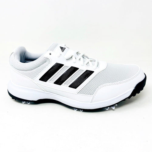 Adidas Tech Response 2.0 Cloud White Black Mens Wide Width Golf Shoes EE9418