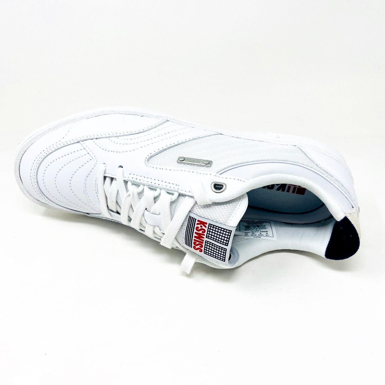 K-Swiss Ambassador Elite White Corporate Mens Size 9 Casual Sneakers 06992 113