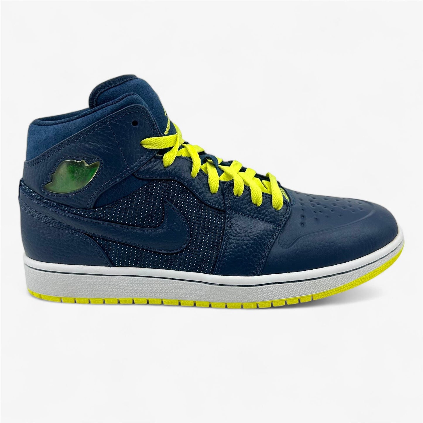 Jordan Air Jordan 1 Retro '97 TXT Squadron Blue Electric Yellow Mens Sneaker